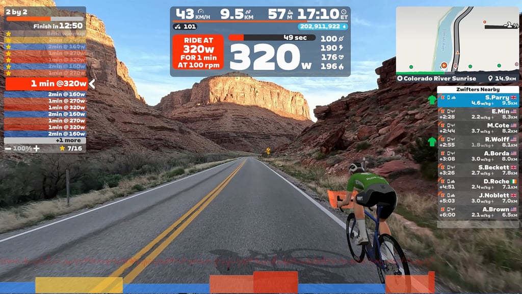 zwift plus video