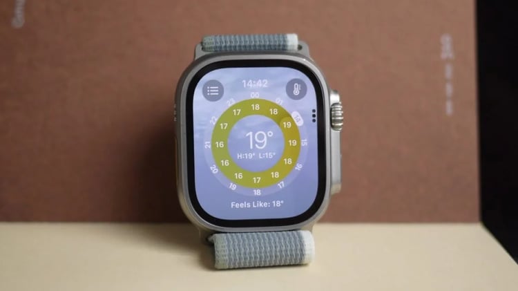 device showing cellular connection