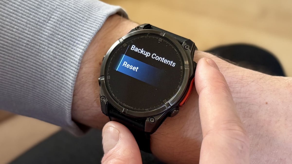 reset setting on garmin fenix 8