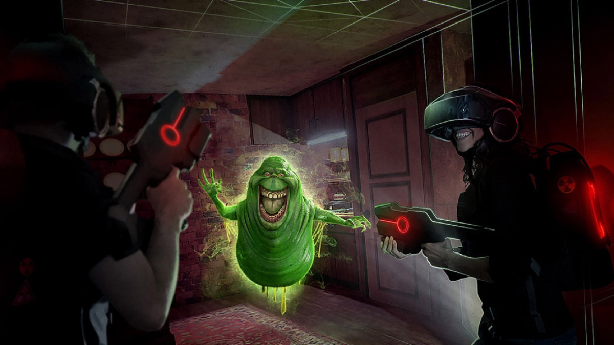 We tried the Ghostbusters VR experience and it was awesome