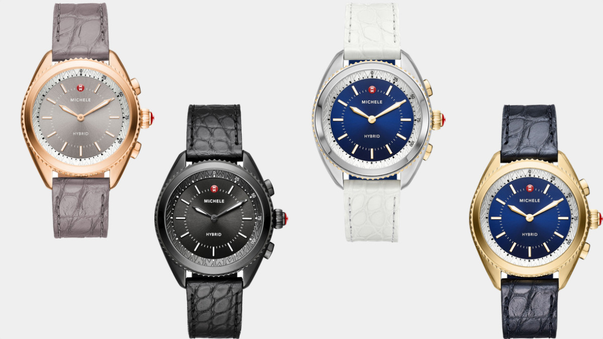 The Michele Connected is a stylish, luxury hybrid smartwatch for women