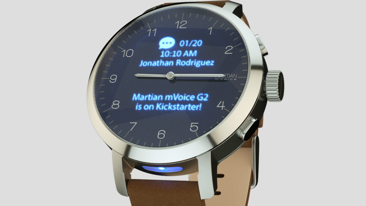 Martian's mVoice G2 adds a smart display under its analog face