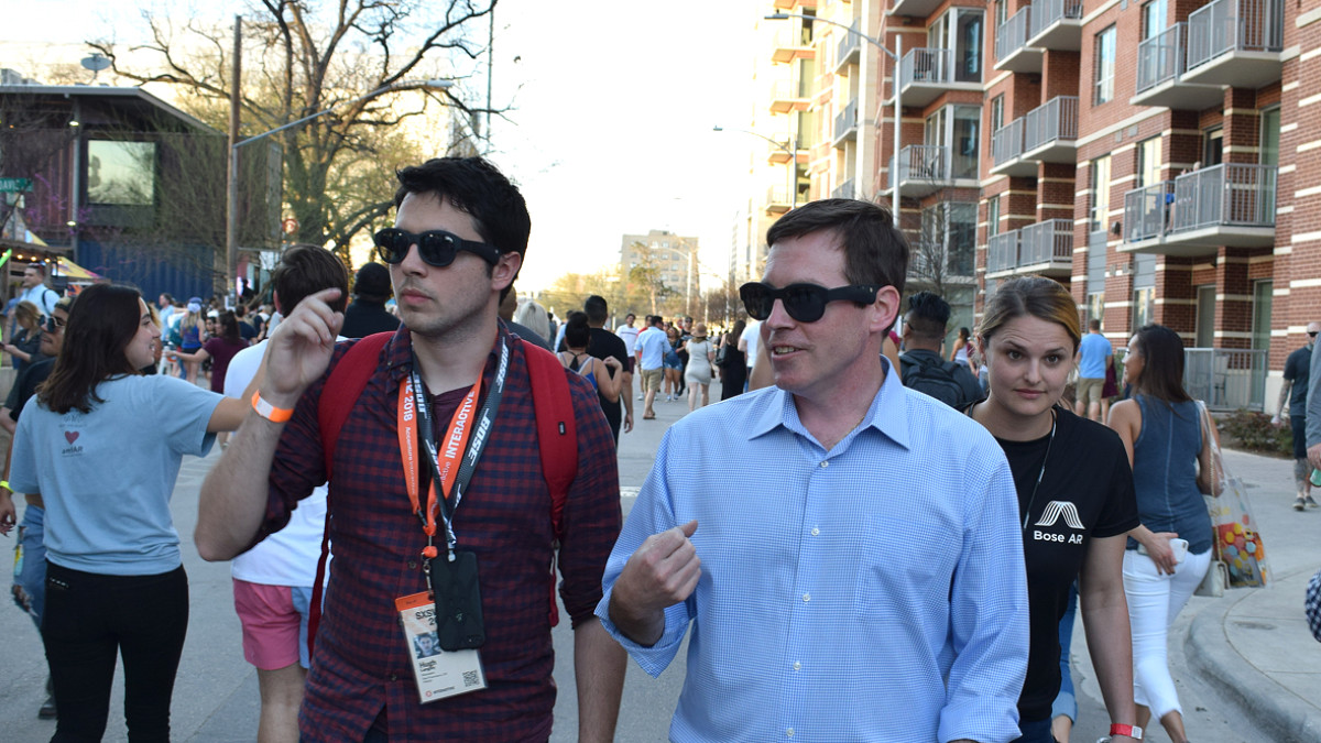 I explored SXSW, using Bose's AR smartglasses as my tour guide