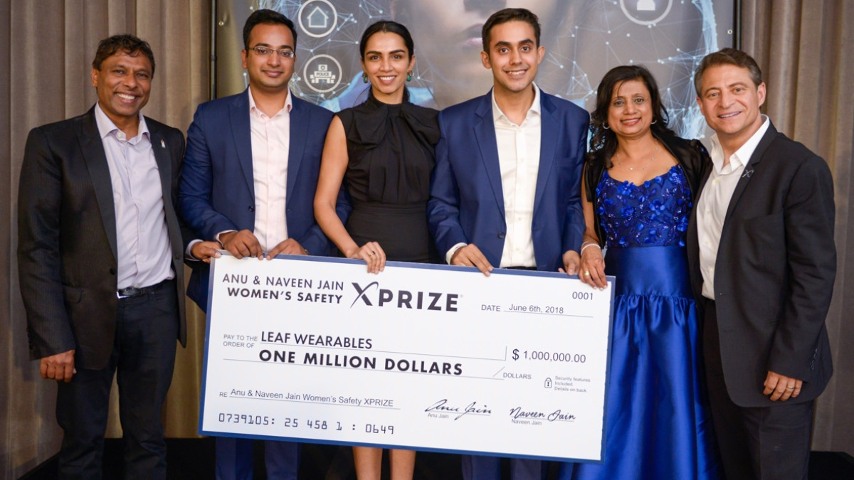 Leaf Wearables' personal safety button takes home Women’s Safety XPrize