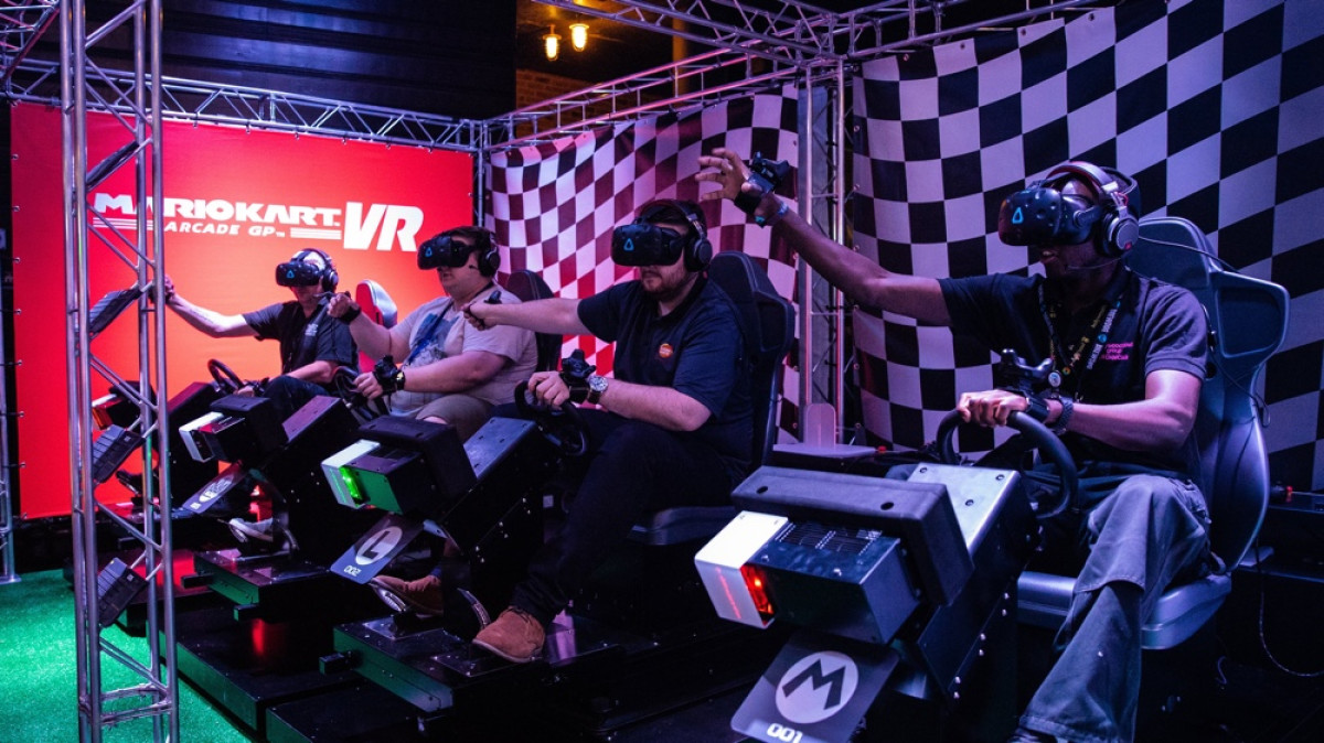 We played Mario Kart VR and it was as awesome as that sounds