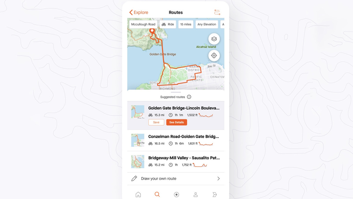 Strava Routes could help you find isolated places to run and cycle