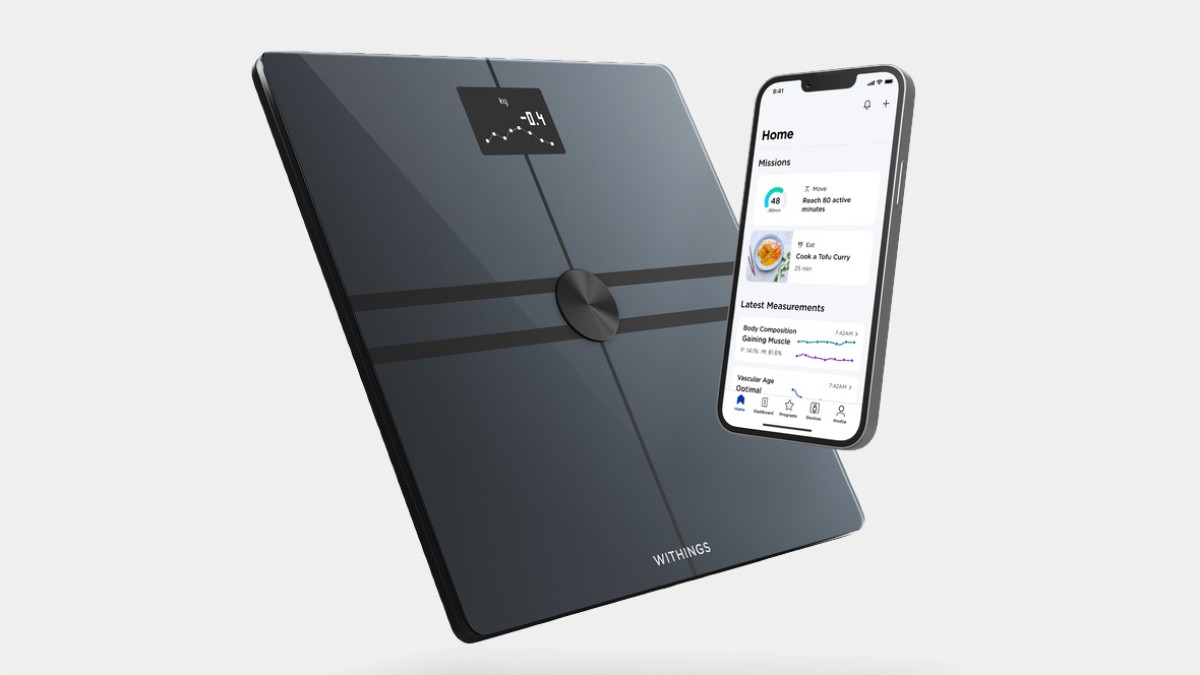 Withings Body Comp smart scale measures nerve health and visceral fat