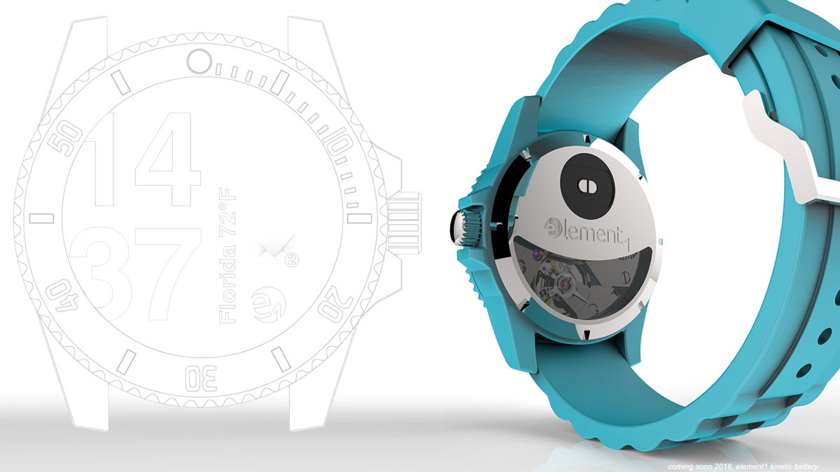 Element 1 is the smartwatch that doesn't need charging