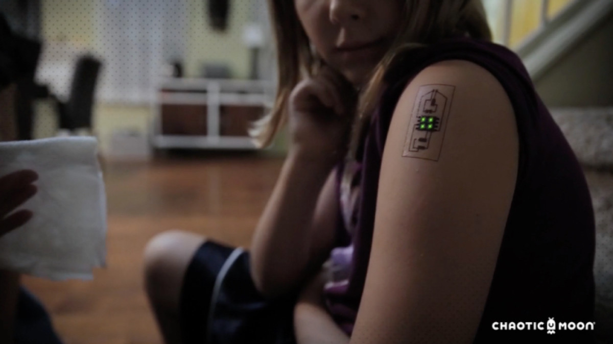 ​Chaotic Moon shows off wearable tech tattoo concept