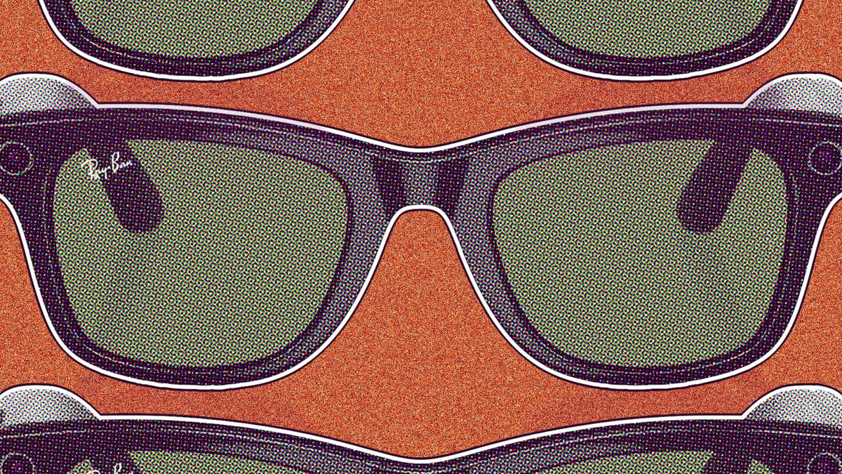 composite image showing meta ray ban smart glasses