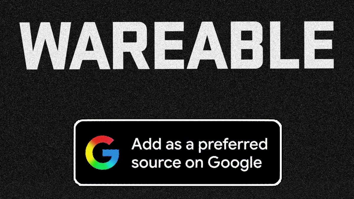 Wareable logo on a black background with a note that says add us as a preferred source