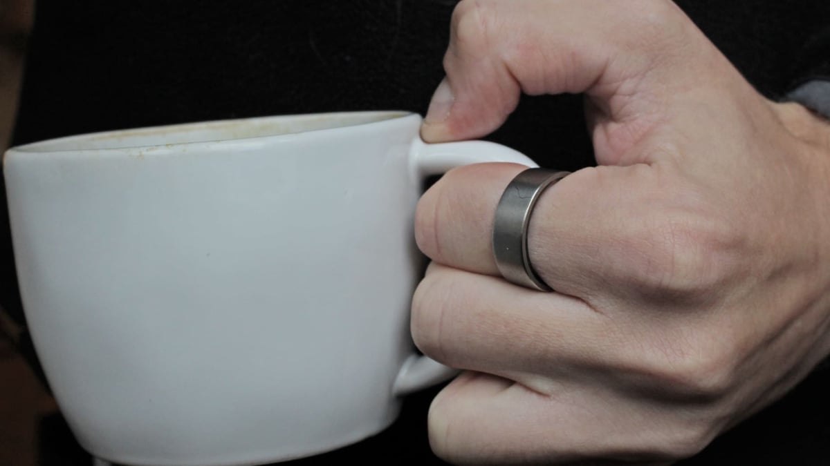 ultrahuman ring air coffee cup hold