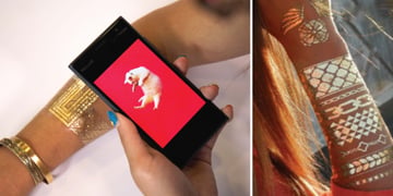 Microsoft Research's metallic smart tattoo works as an NFC tag