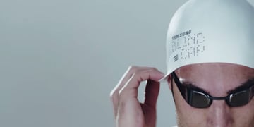 Samsung's Blind Cap vibrates when Paralympic swimmers need to flip