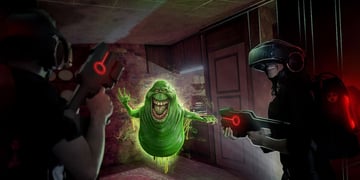 We tried the Ghostbusters VR experience and it was awesome
