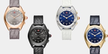 The Michele Connected is a stylish, luxury hybrid smartwatch for women