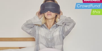 Dreamlight is a sleeping mask that uses lights and sounds to help you sleep better
