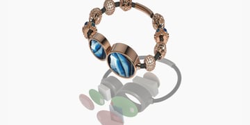 Sakhī is a connected charm bracelet with SOS, Alexa and child tracking