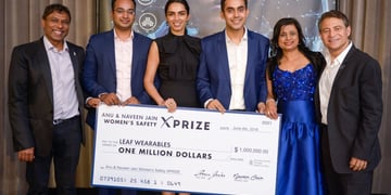 Leaf Wearables' personal safety button takes home Women’s Safety XPrize