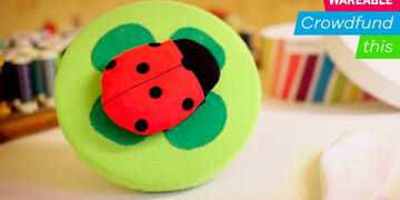 This wearable ladybird sticks to your child's clothing and monitors vitals