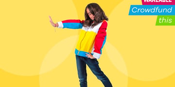 Wiggly is like a wearable Dance Dance Revolution jacket for your kids