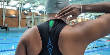 I studied my swimming technique with a wearable that lives on your back