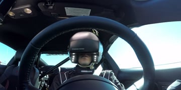 Watch US drift racer Matt Powers drive a real car in a VR world