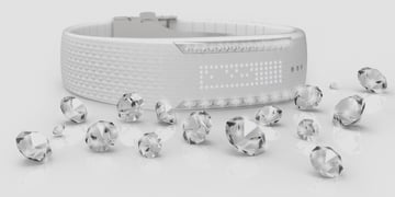 ​Polar Loop Crystal is a Swarovski studded bling band
