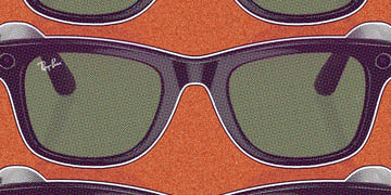 composite image showing meta ray ban smart glasses