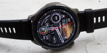 amazfit balance 2 on its side