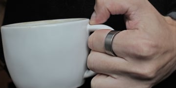 ultrahuman ring air coffee cup hold